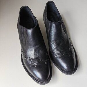 Born Black Ankle Boots Leather Upper&Linings, Size 7